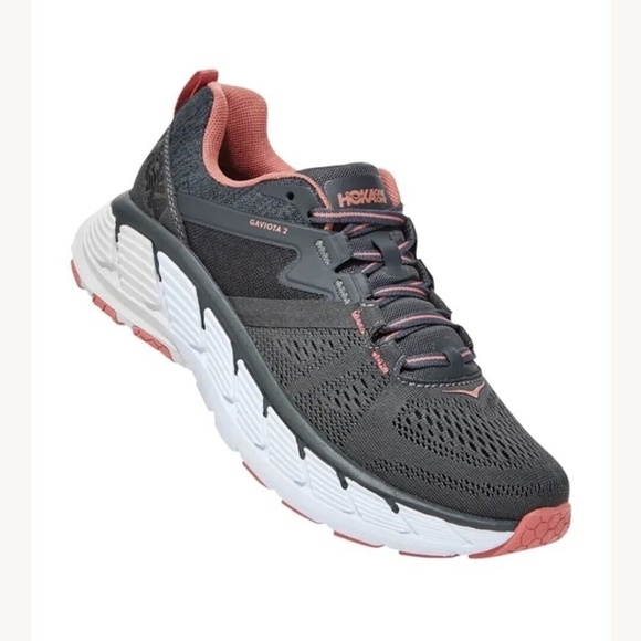 Hoka One One Women's Gaviota 2 Road Running Shoes Gray & Pink Size 10.5 - Picture 15 of 15
